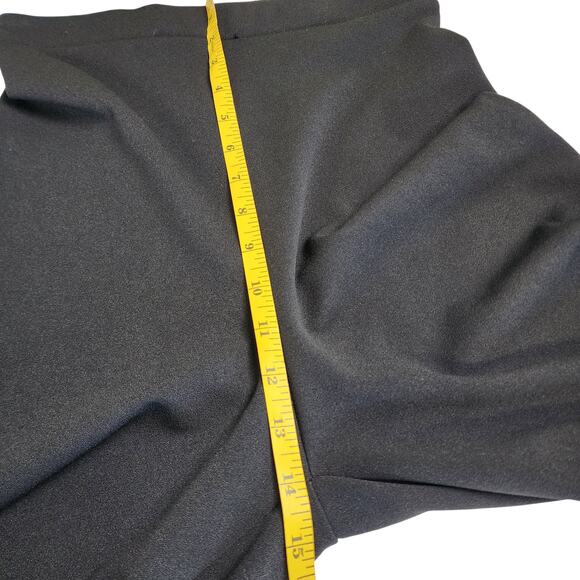 Hunter & Brown Womens Wide Leg Cropped Pants Size Small Black Pull On Ponte Knit - Picture 9 of 11